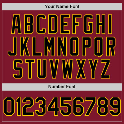 Custom Crimson Black-Gold Line Authentic Baseball Jersey