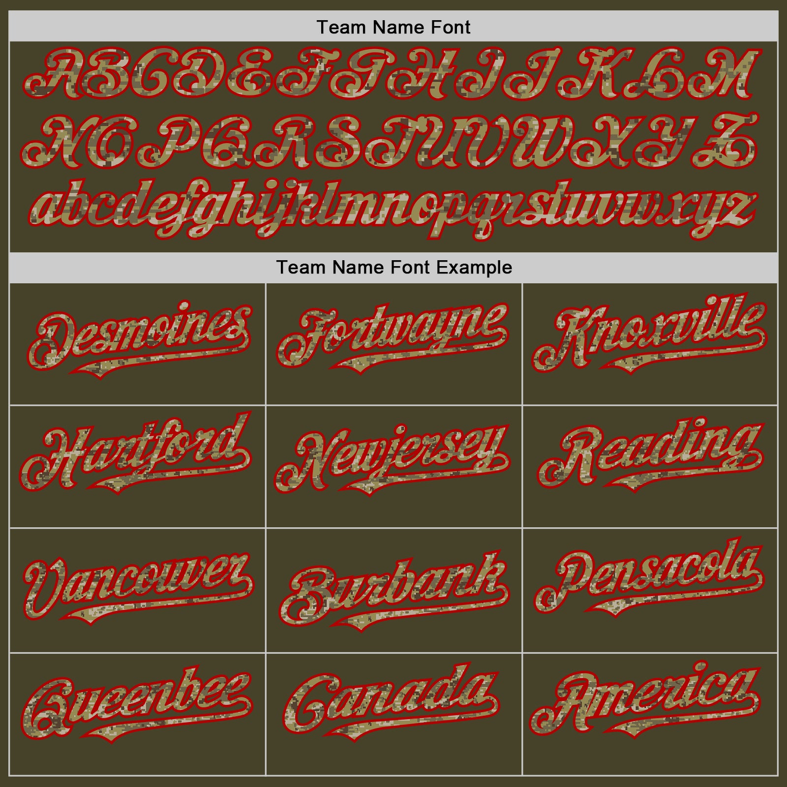 Custom Olive Camo Red-Cream Line Authentic Salute To Service Baseball Jersey