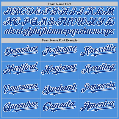Custom Electric Blue Royal-White Line Authentic Baseball Jersey