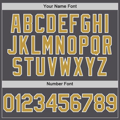 Custom Steel Gray Old Gold-White Line Authentic Baseball Jersey