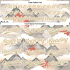 Custom Vegas Gold White 3D Pattern Design Sun Rays Through Mountain Tops Authentic Baseball Jersey
