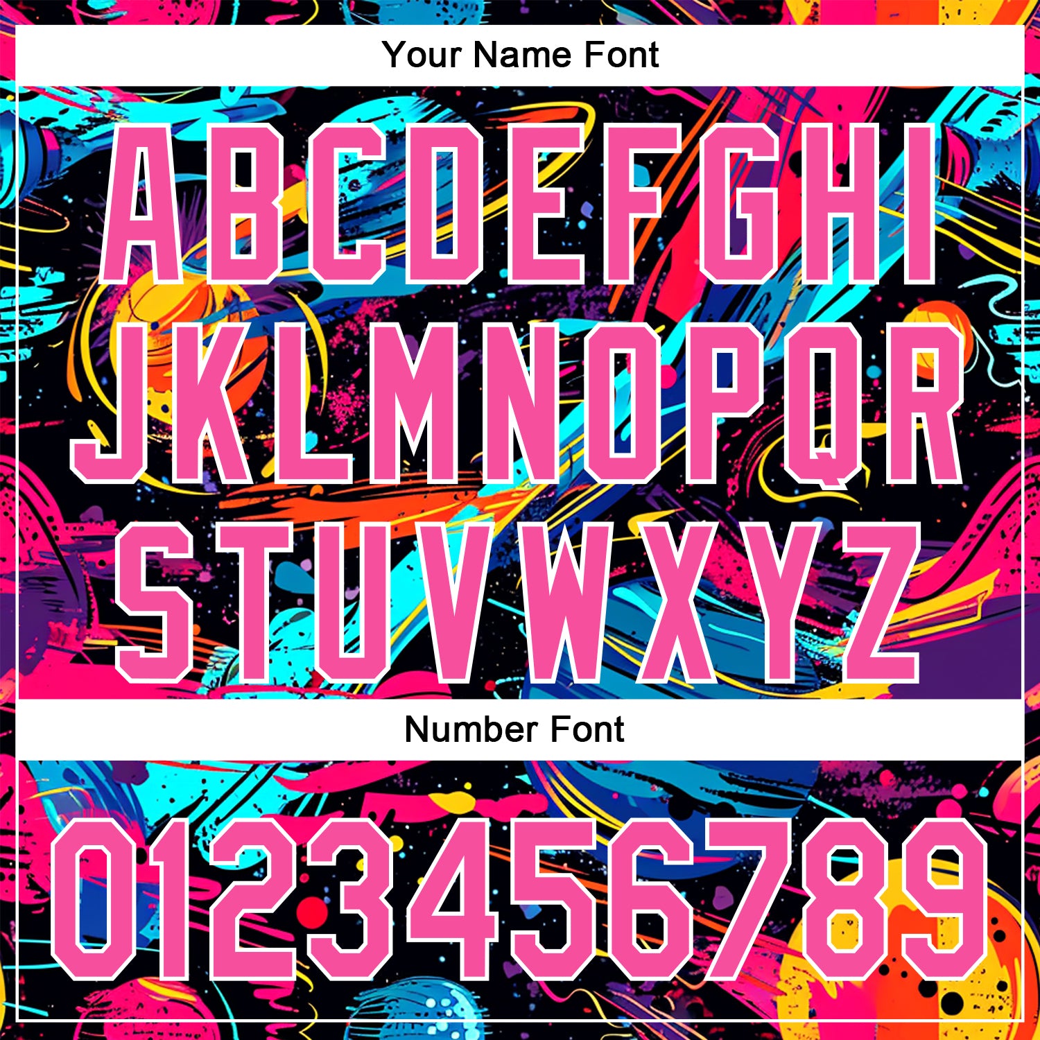 Custom Black Pink-White 3D Pattern Design Space With Planets And Rockets Authentic Baseball Jersey