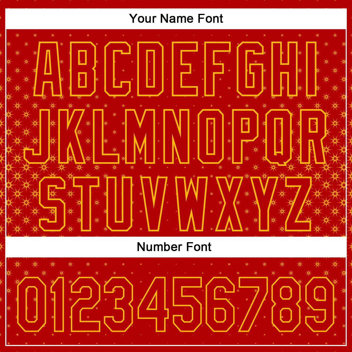 Custom Red Gold 3D Pattern Design Geometric Stars Authentic Baseball Jersey