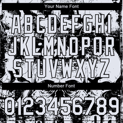 Custom White Black 3D Skull And American Flag Performance T-Shirt