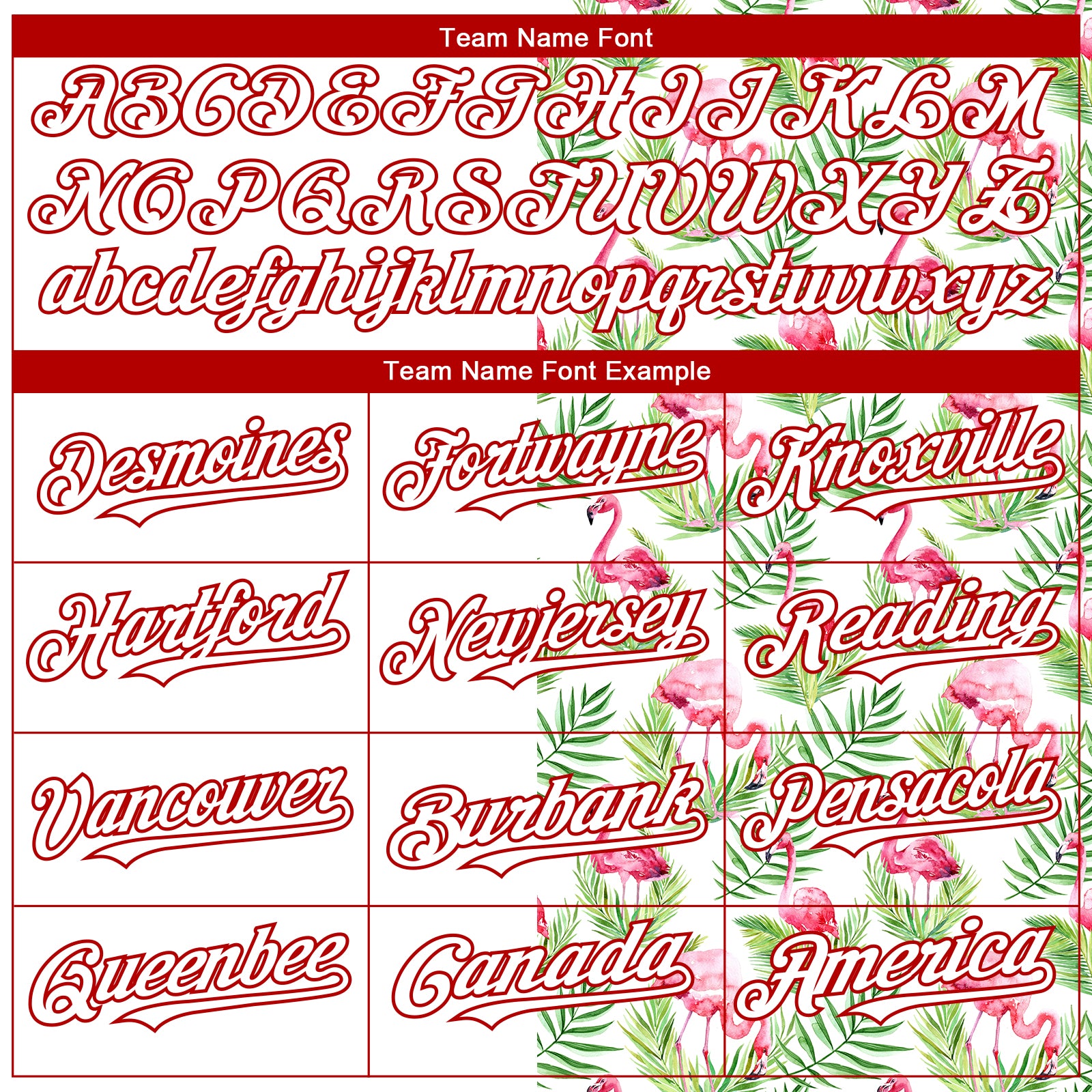 Custom White Red 3D Pattern Design Tropical Hawaii Palm Leaves And Flamingo Authentic Baseball Jersey