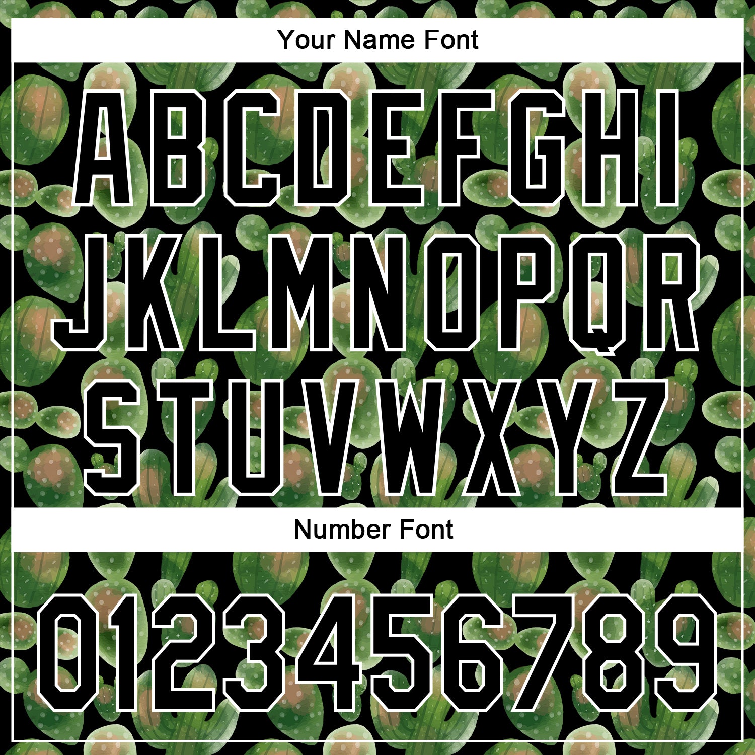 Custom Black White 3D Pattern Design Cactus Festival Authentic Baseball Jersey