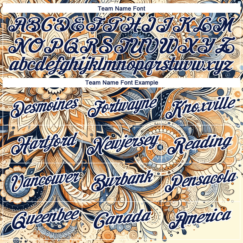 Custom White Navy 3D Pattern Floral Design Performance T-Shirt