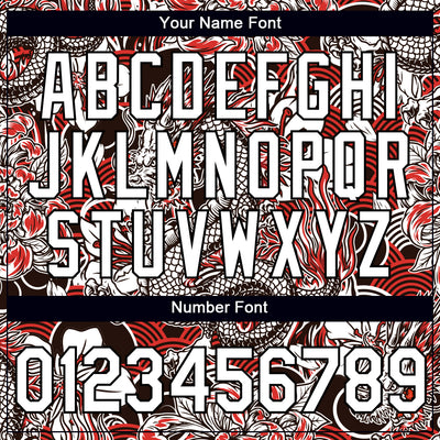 Custom White Black 3D Pattern Floral Design Performance T-Shirt