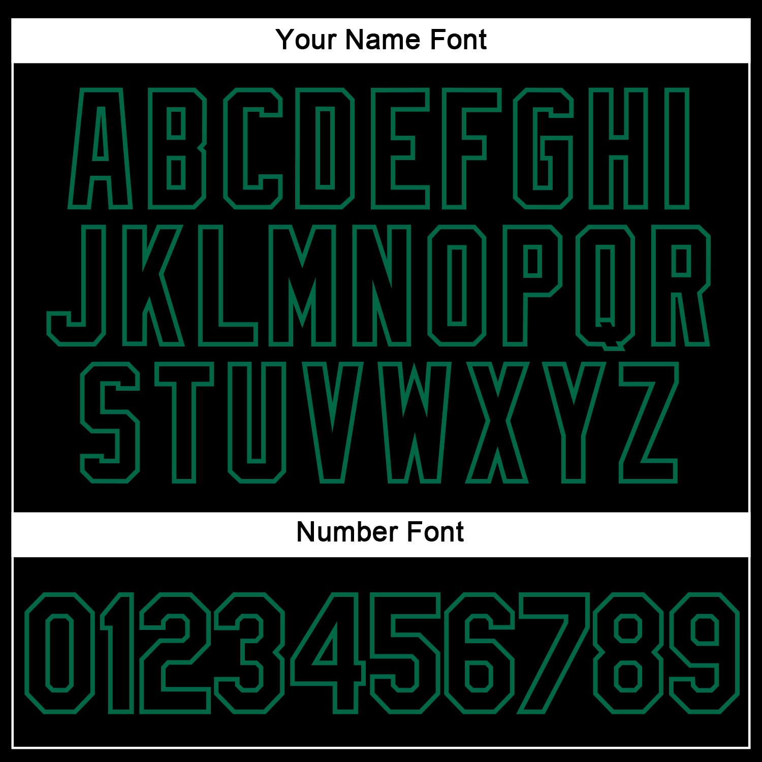 Custom Black Kelly Green 3D Pattern Design Abstract Sharp Shape Performance T-Shirt