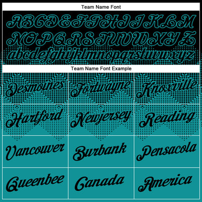 Custom Black Teal 3D Pattern Design Gradient Square Shapes Performance T-Shirt