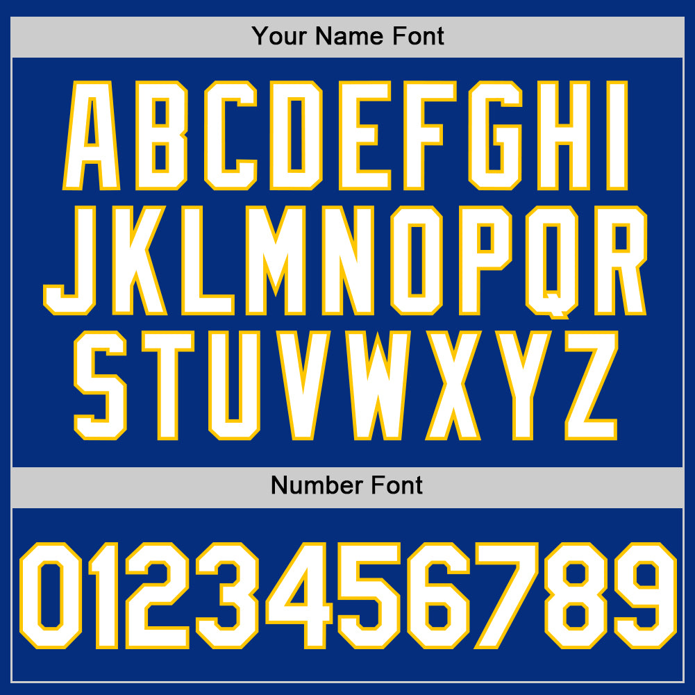 Custom Royal White-Yellow 3D Pattern Design Gradient Style Twinkle Star Authentic Baseball Jersey