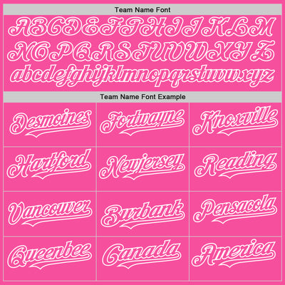 Custom White Pink 3D Pattern Design Gradient Style Twinkle Star Authentic Baseball Jersey