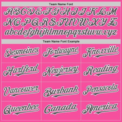 Custom Pink Steel Gray-White 3D Pattern Design Gradient Style Twinkle Star Authentic Baseball Jersey