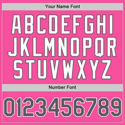 Custom Pink Steel Gray-White 3D Pattern Design Gradient Style Twinkle Star Authentic Baseball Jersey