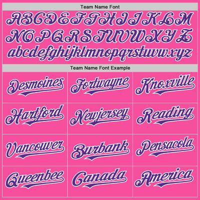 Custom Pink Purple-White 3D Pattern Design Gradient Style Twinkle Star Authentic Baseball Jersey