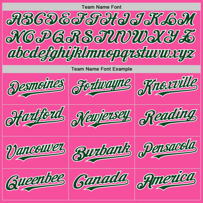 Custom Pink Green-White 3D Pattern Design Gradient Style Twinkle Star Authentic Baseball Jersey