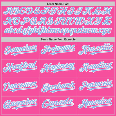 Custom Pink Light Blue-White 3D Pattern Design Gradient Style Twinkle Star Authentic Baseball Jersey