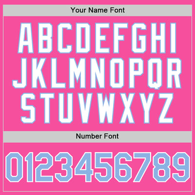 Custom Pink Light Blue-White 3D Pattern Design Gradient Style Twinkle Star Authentic Baseball Jersey