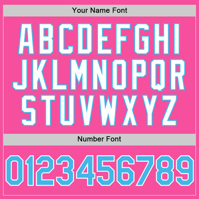 Custom Pink Sky Blue-White 3D Pattern Design Gradient Style Twinkle Star Authentic Baseball Jersey