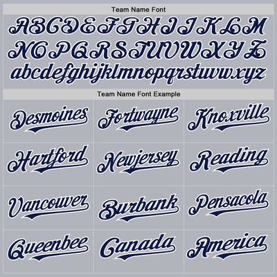 Custom Gray Navy-White 3D Pattern Design Gradient Style Twinkle Star Authentic Baseball Jersey