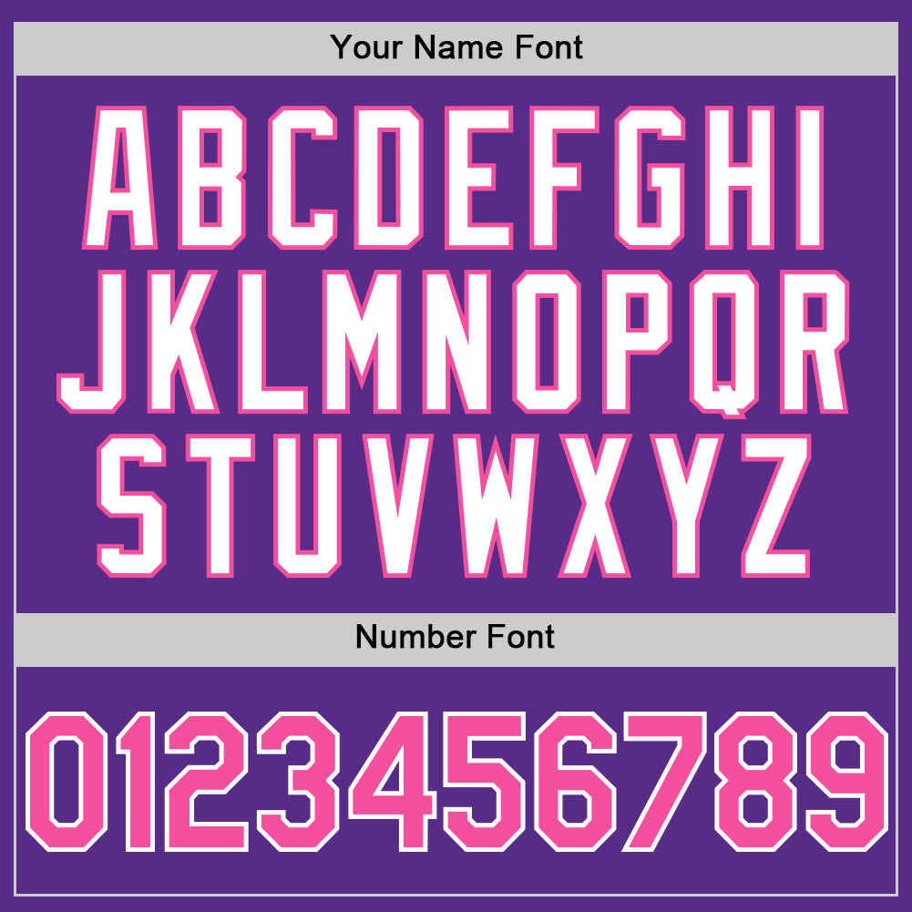 Custom Purple Pink-White 3D Pattern Design Gradient Style Twinkle Star Authentic Baseball Jersey