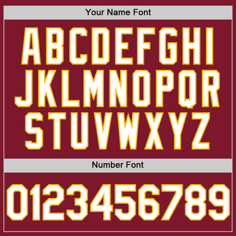 Custom Crimson White-Gold 3D Pattern Design Gradient Style Twinkle Star Authentic Baseball Jersey