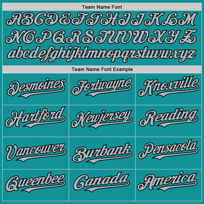 Custom Teal Gray-Black 3D Pattern Design Gradient Style Twinkle Star Authentic Baseball Jersey