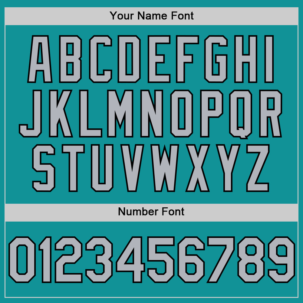 Custom Teal Gray-Black 3D Pattern Design Gradient Style Twinkle Star Authentic Baseball Jersey