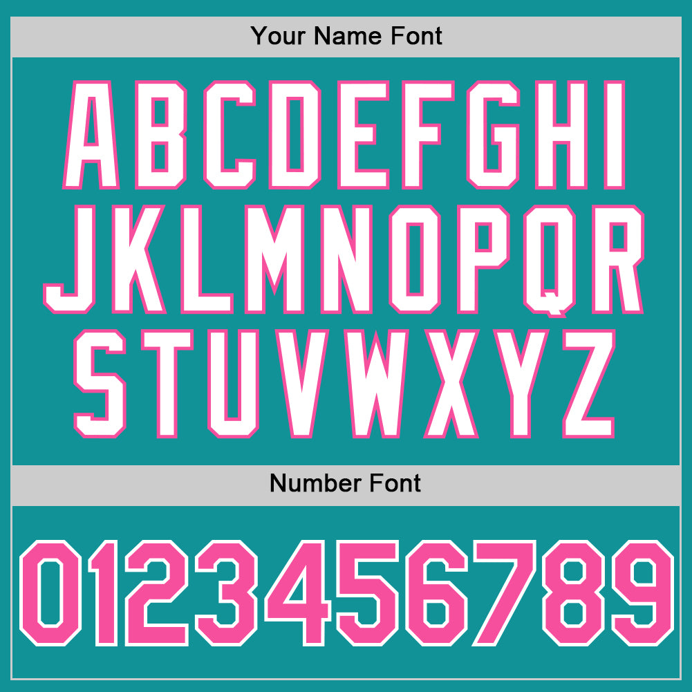 Custom Teal Pink-White 3D Pattern Design Gradient Style Twinkle Star Authentic Baseball Jersey