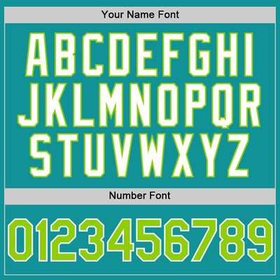 Custom Teal Neon Green-White 3D Pattern Design Gradient Style Twinkle Star Authentic Baseball Jersey