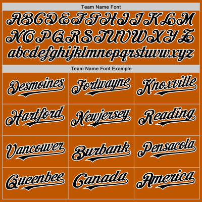 Custom Texas Orange Black-White 3D Pattern Design Gradient Style Twinkle Star Authentic Baseball Jersey