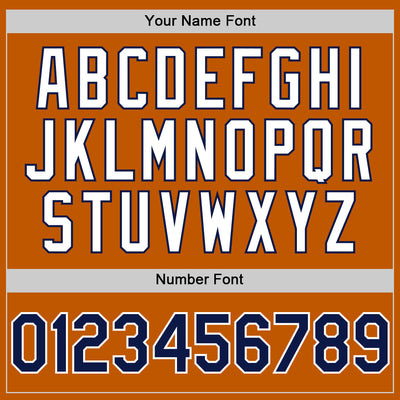 Custom Texas Orange Navy-White 3D Pattern Design Gradient Style Twinkle Star Authentic Baseball Jersey