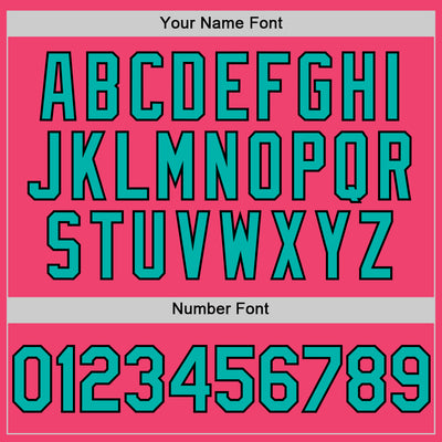 Custom Neon Pink Aqua-Black 3D Pattern Design Gradient Style Twinkle Star Authentic Baseball Jersey