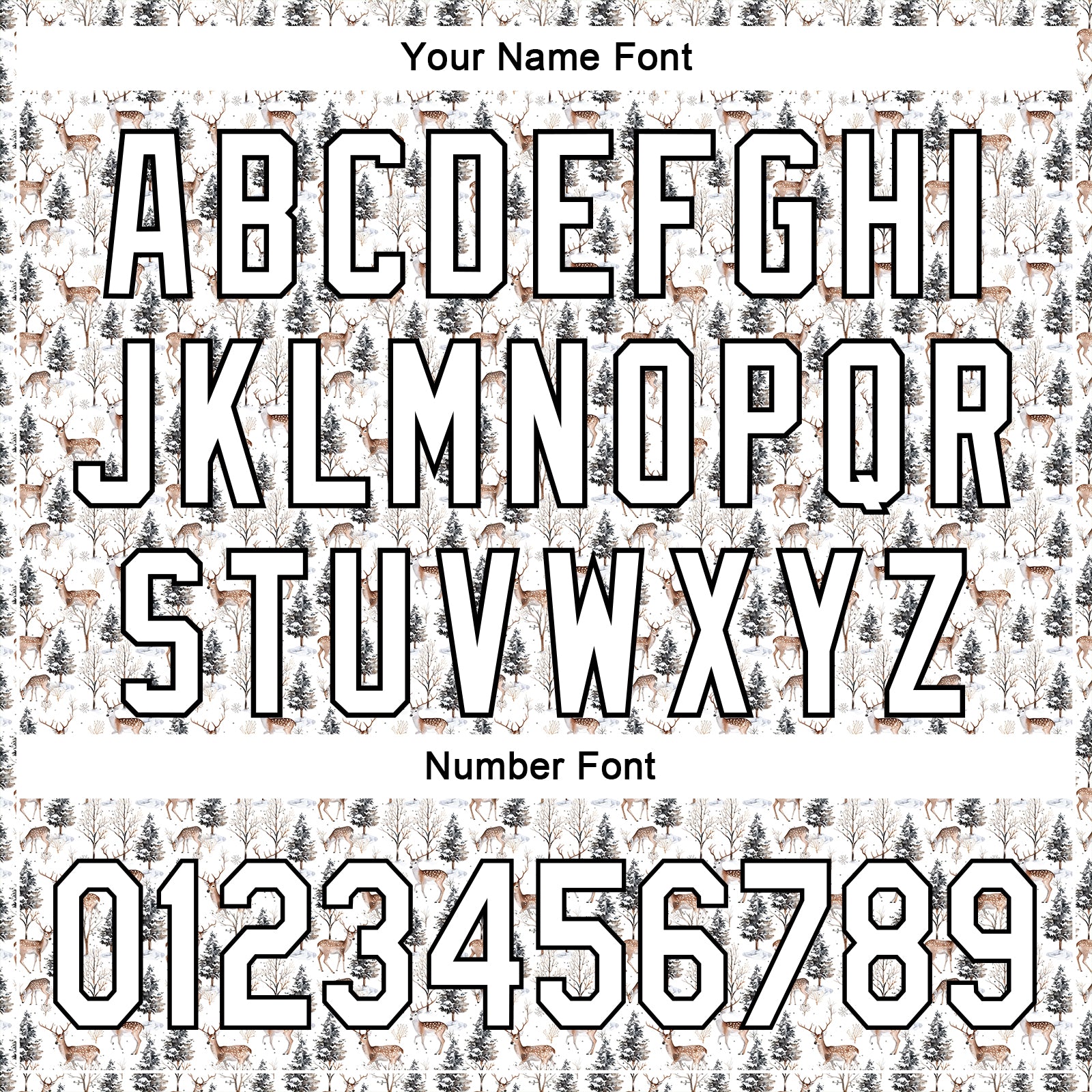 Custom White Black 3D Pattern Design Animal Deer Authentic Baseball Jersey