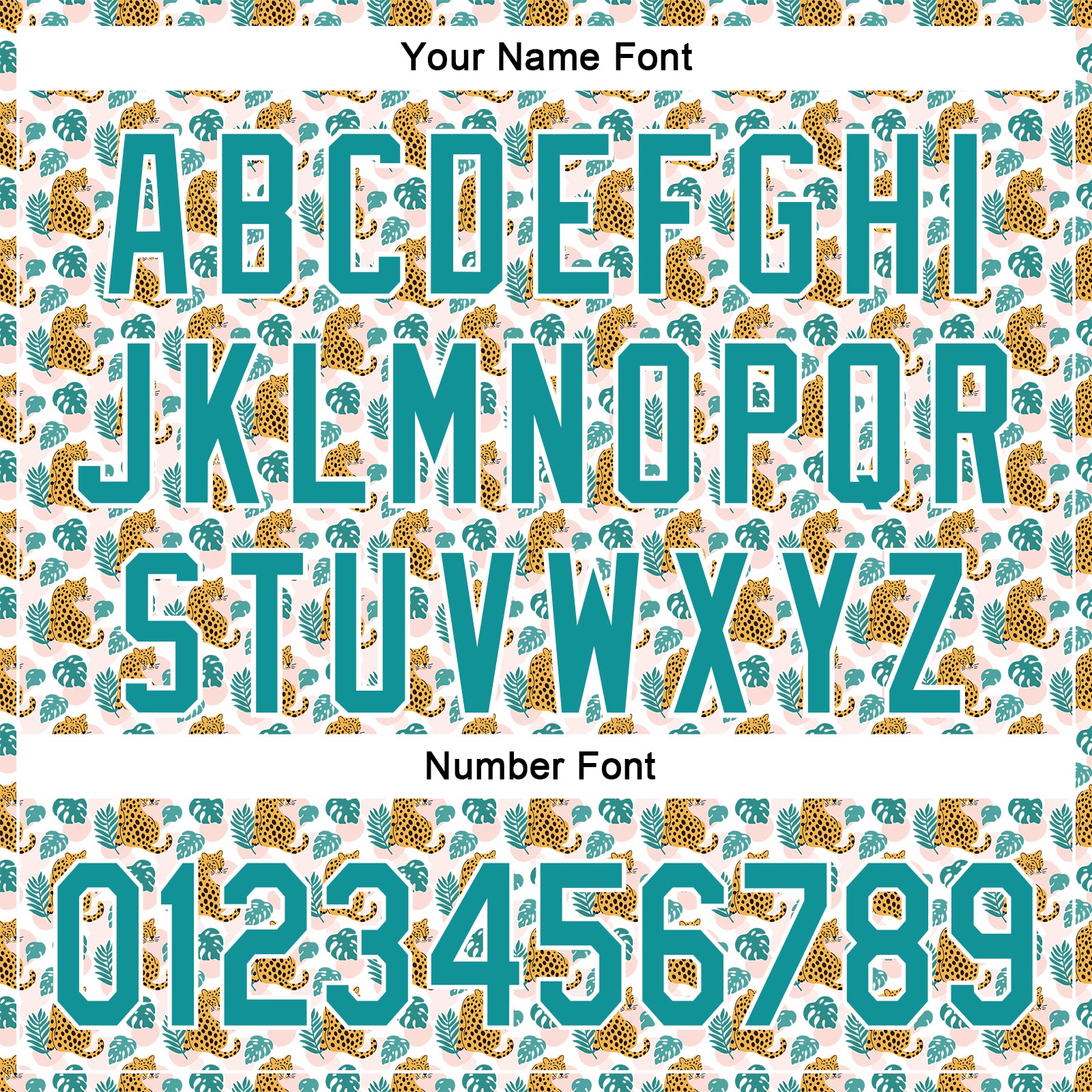 Custom White Teal 3D Pattern Design Animal Leopard Authentic Baseball Jersey