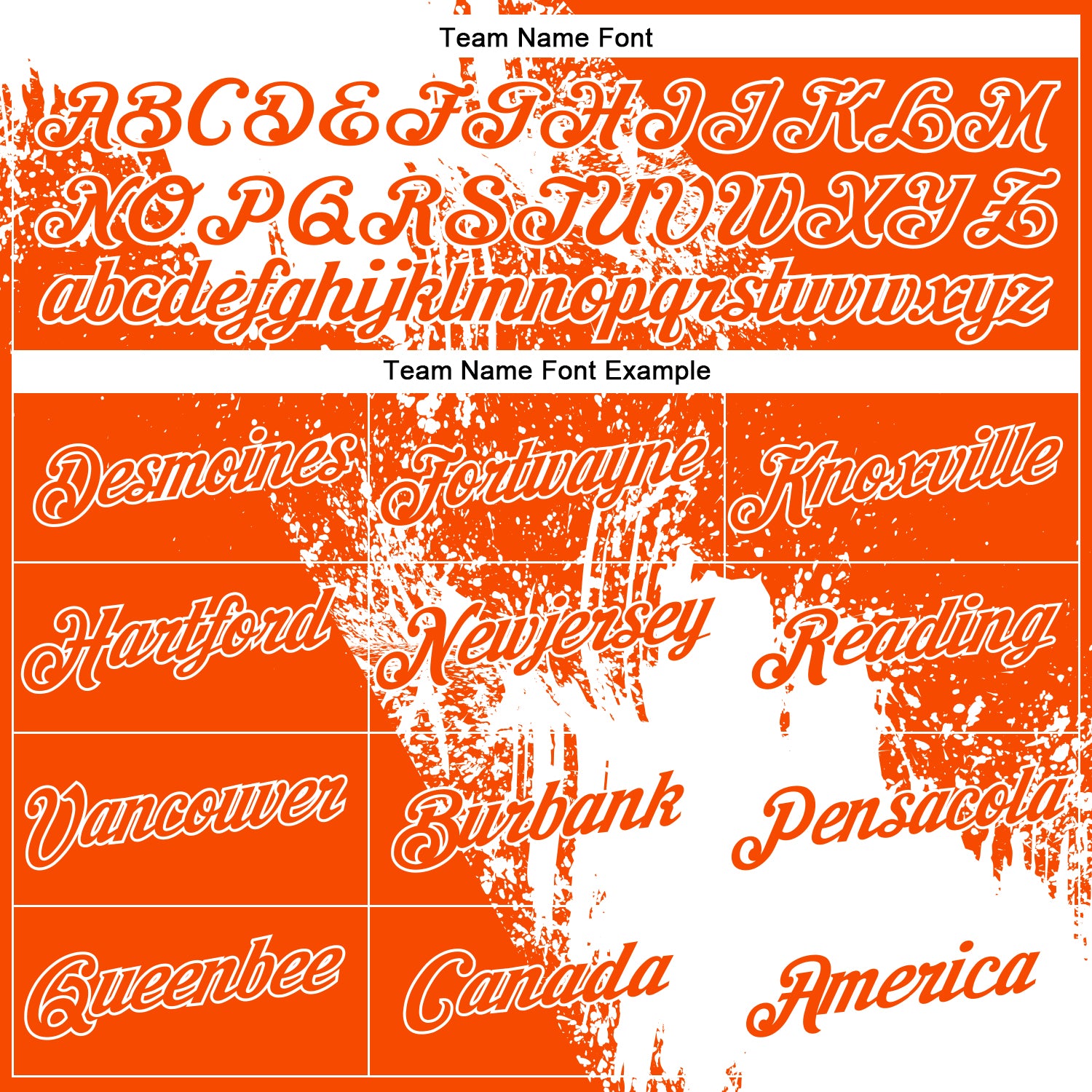 Custom White Orange 3D Pattern Design Abstract Brush Stroke Performance T-Shirt