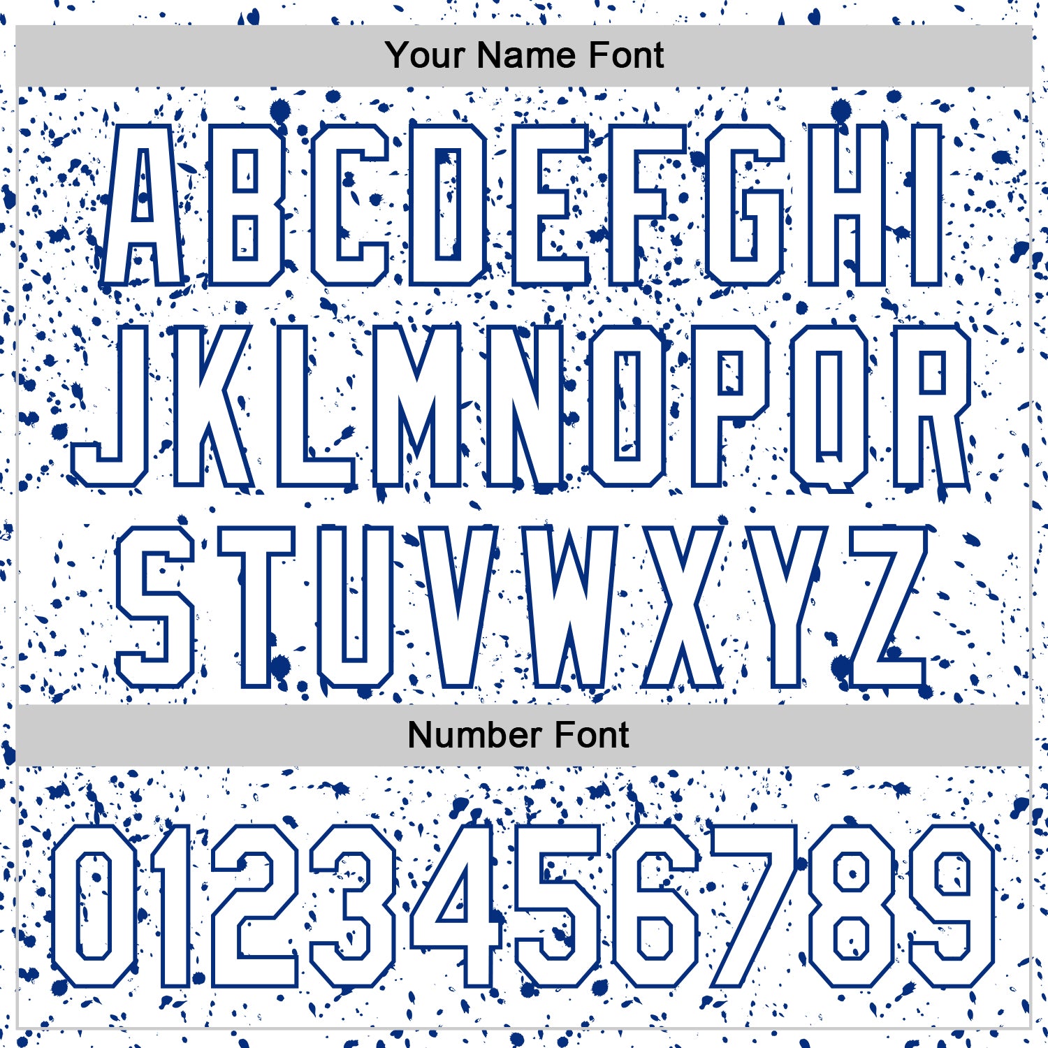 Custom White Royal 3D Pattern Design Abstract Splatter Ink Authentic Baseball Jersey