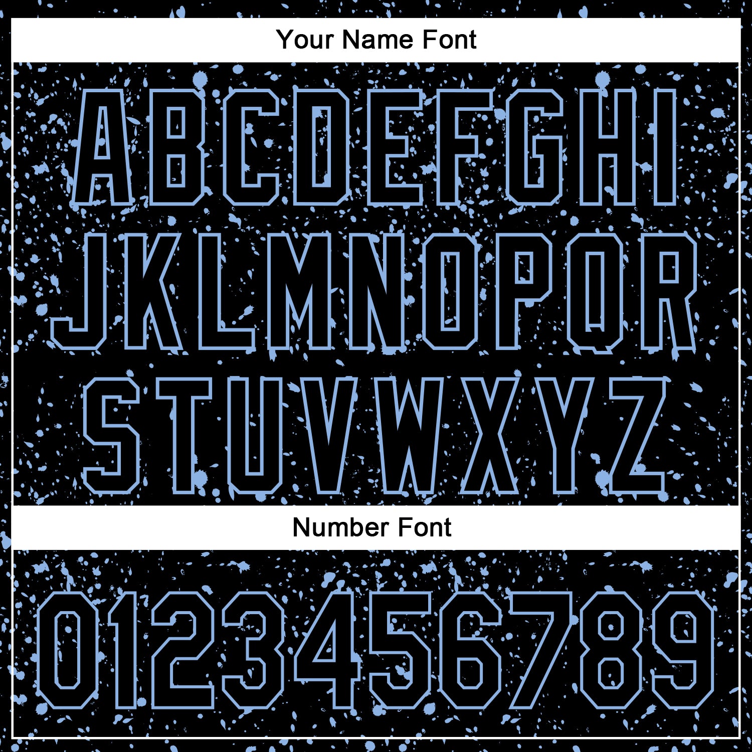 Custom Black Light Blue 3D Pattern Design Abstract Splatter Ink Authentic Baseball Jersey