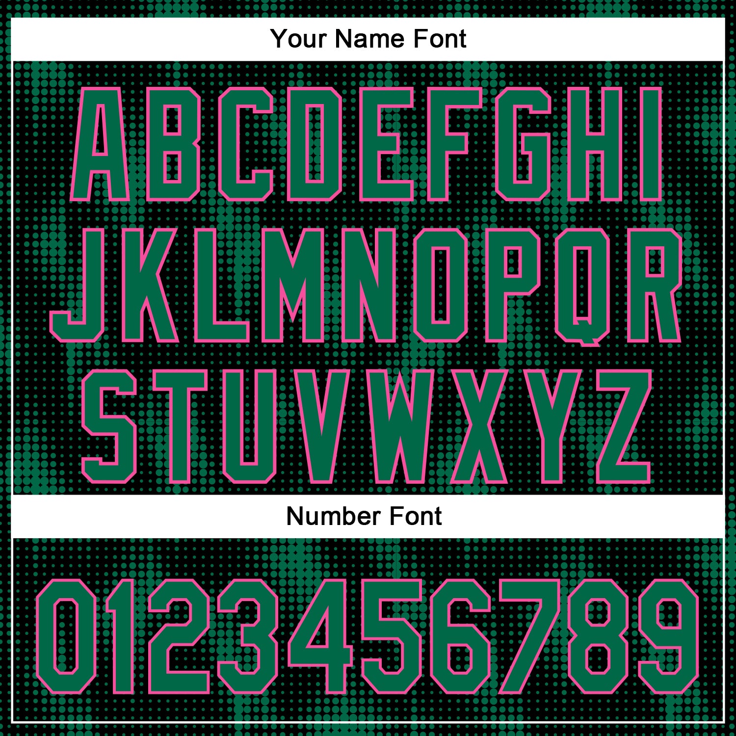 Custom Black Kelly Green-Pink 3D Pattern Design Halftone Dots Authentic Baseball Jersey