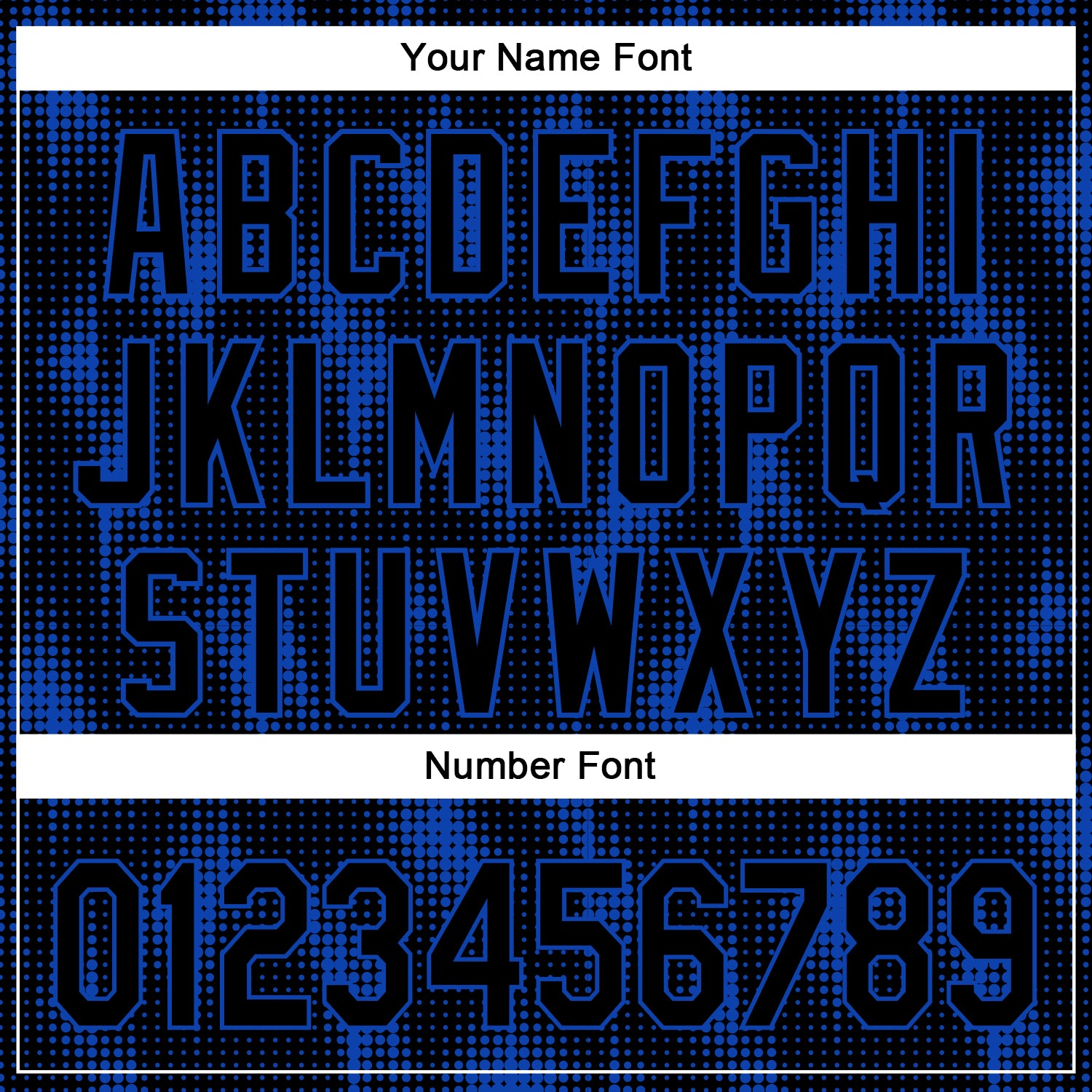 Custom Black Thunder Blue 3D Pattern Design Halftone Dots Authentic Baseball Jersey