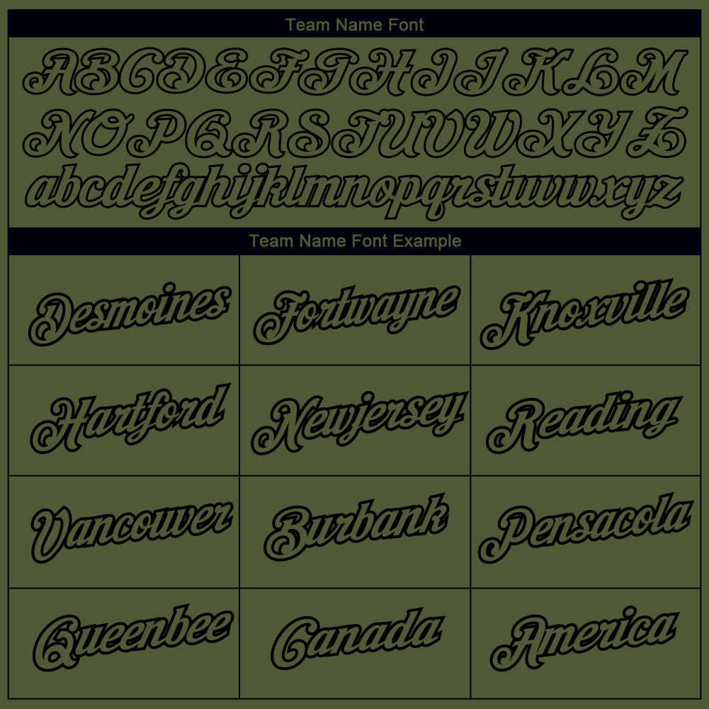 Custom Olive Black 3D Pattern Design Vintage Military Weapon Performance Salute To Service T-Shirt