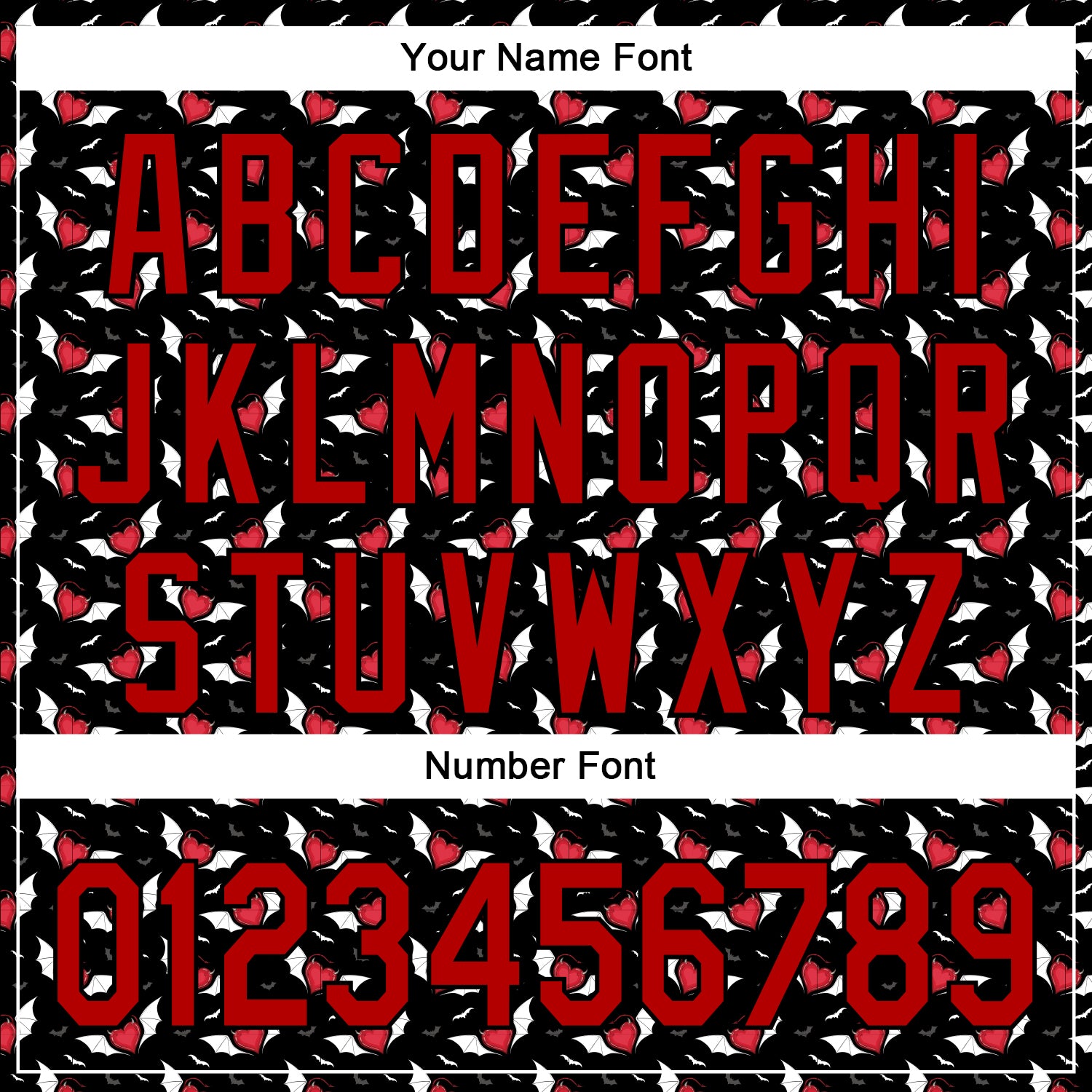 Custom Black Red 3D Pattern Design Gothic Style Devil Heart Authentic Baseball Jersey