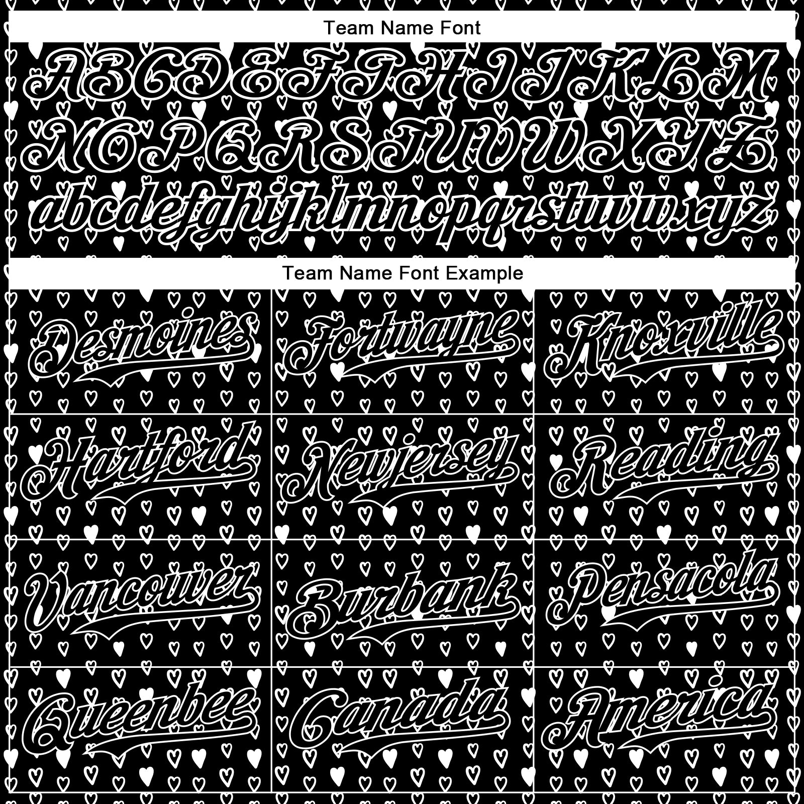 Custom Black White 3D Pattern Design Hearts Authentic Baseball Jersey