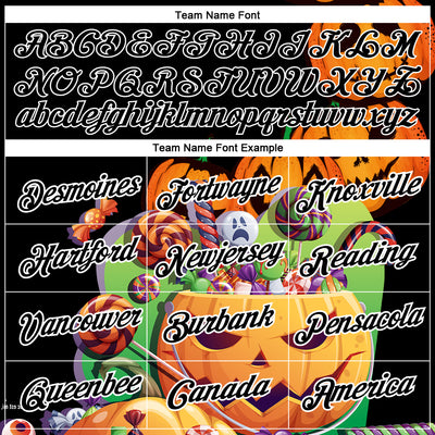 Custom Black White 3D Halloween Performance T-Shirt