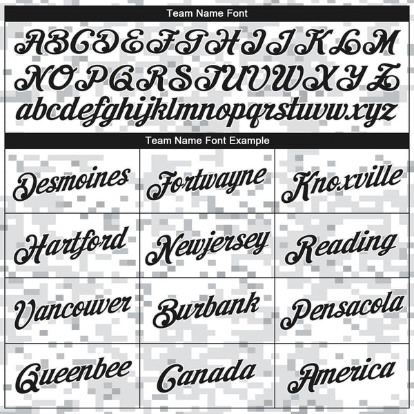 Custom Camo BlackWhite 3D Arctic Camouflage Performance TShirt