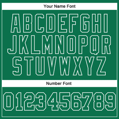 Custom Stitched Kelly Green White 3D Pattern Design Contrast Color Stripe Sports Pullover Sweatshirt Hoodie