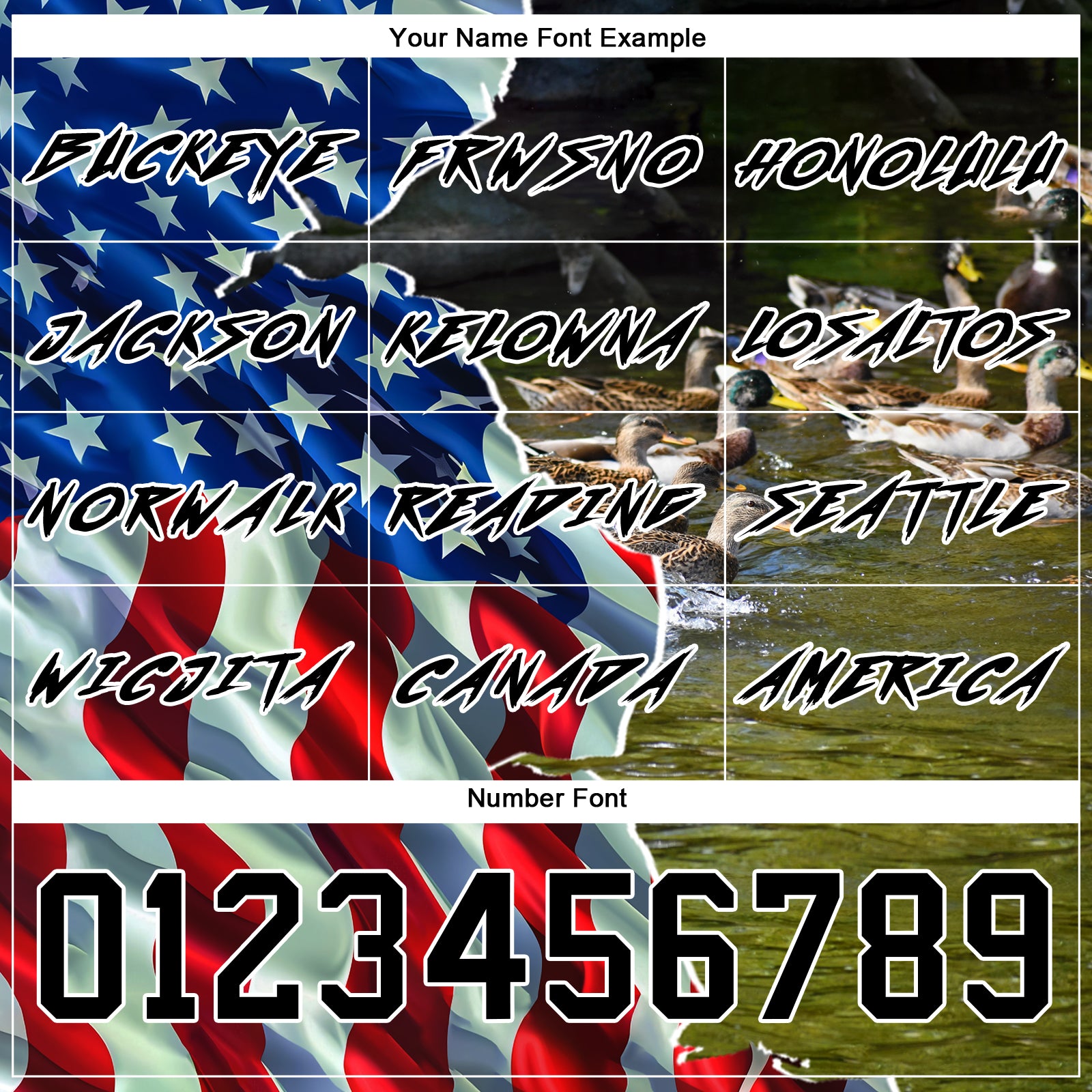 Custom Black White 3D American Flag And Duck Hunting Sports Pullover Sweatshirt Hoodie