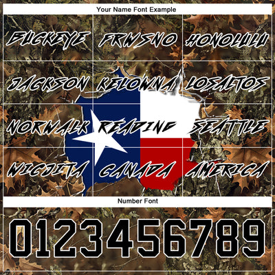 Custom Camo Black-White 3D Texas Flag And Hunting Sports Pullover Sweatshirt Hoodie