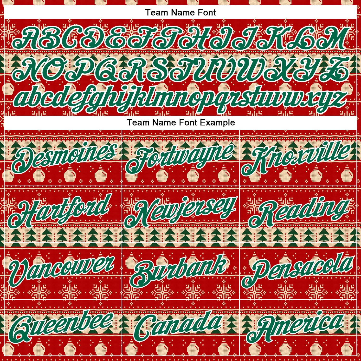 Custom Stitched Red Kelly Green-White 3D Christmas Sports Pullover Sweatshirt Hoodie