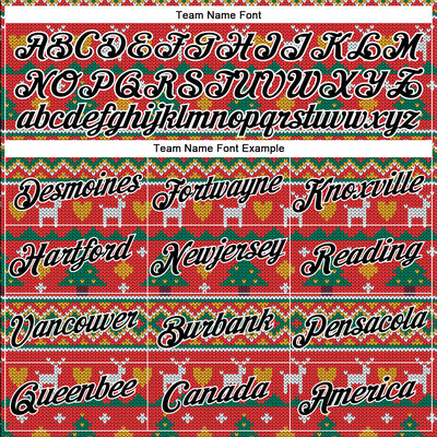 Custom Stitched Red Black-White 3D Christmas Sports Pullover Sweatshirt Hoodie